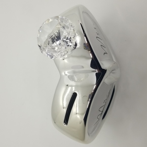 Mr. & Mrs. Bling Ring Wedding Marriage Savings Bank - Picture 4 of 12